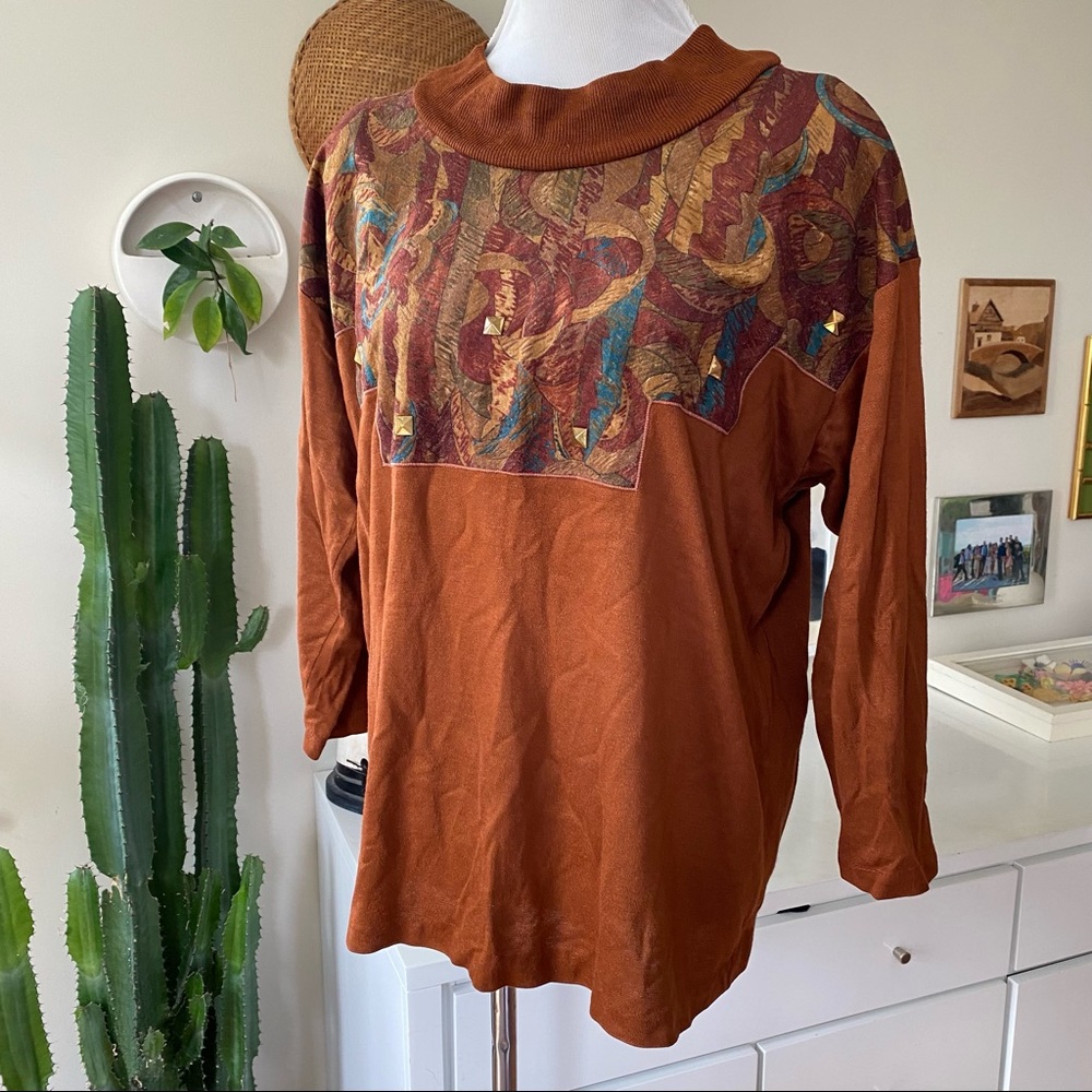 Vintage Cricket Lane Embellished Knit Top Southwestern Style - Picture 10 of 13